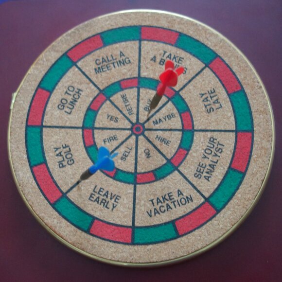 Desktop Mini Two Sided Dart Board includes Standard Dart Board  & Boss Board - Picture 13 of 16